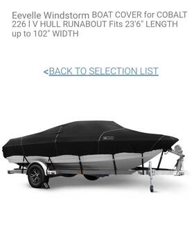Wsvr23102-blk Windstorm Eevelle Boat Cover