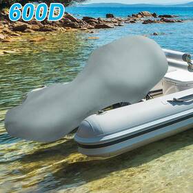 X Autohaux 041814144627 600d Motor Full Outboard Boat Engine Cover Dust Rain Protection 100-150hp Gray