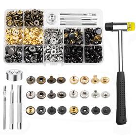 Kouzi01 Xjywsh 120 Set Leather Antique Copper Black Gold Gun Gray Silver