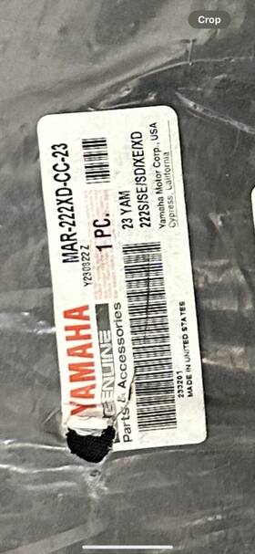 Mar-222xd-cc-23 Yamaha Genuine Boat Cover 222s / 222se 222xd 222xe