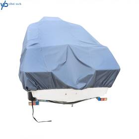 Yi93016t Yibei-tech Heavy 600d Marine Grade Polyester Canvas Trailerable Waterproof Boat Cover Grey