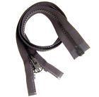 Ykk180blk-10 Ykk Vislon Zipper Inch Black Separating Double Metal 0768855958623