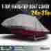 Ytcmjbcover24-25au-1 Aquos 24 25 Heavy-duty Trailerable T-top Waterproof Boat Cover All Weather 742920713478