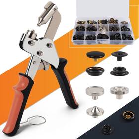 625311 Zapsifou Snap Fastener Tool Heavy Duty Kit Canvas Black