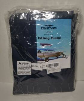 Dp-3nv-84 Zenicham 3 Bow Boat Bimini Top 600d No Frame 6ftl 79 Inch -84 W Navy Blue
