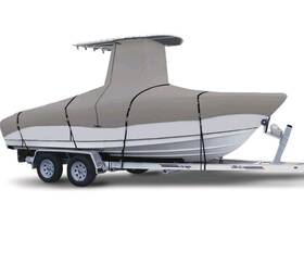 T-24-gr Zenicham 900d Marine Grade Fade And Tear Resistant Trailerable T-top Boat 22-24