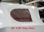 30 X 36 Clear Shrink Wrap Door Zipper Access. Fixed Price $14.99.