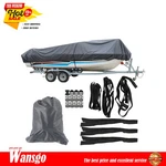 V-hull Boat Cover Trailerable Marine Grade Waterproof Runabout Fishing 210D. Fixed Price $28.66.