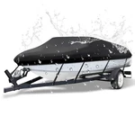 Neverland Trailerable Boat Cover A: 14'-16' Long, Beam Width Up To 90", Black. Fixed Price $86.99.