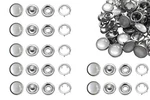 Jaueivr Snap Fasteners 100 Sets 10MM Pearl-like Prong Translucence. Fixed Price $18.91.