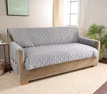 Surefit Miracle Mink Waterproof Furniture Cover 3-SEATER Grey. Fixed Price $24.99.
