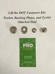 Lift The Dot S.s Socket, Backing Plates, And Eyelet Attached Stud 50 Sets. Fixed Price $75.99.