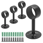 Biaungdo 1-1/4INCH Curtain Rod Ceiling Mount Brackets, Stainless Steel, Black.... Fixed Price $16.43.