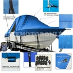 Robalo R300 Center Console T-top Hard-top Fishing Boat Cover Blue. Fixed Price $455.95.