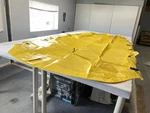 Hewitt 12' X 71" Shelter Rite Yellow Canopy Cover Flat End HEW1271V-YW. Fixed Price $315.96.