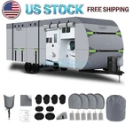 Rv Cover Upgraded 8 Layers Top Windproof Travel Trailer For 22' 24'. Fixed Price $134.58.