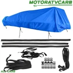 All-carb Waterproof Pontoon Deck Boat Cover 21-24FT Long Dark Blue. Fixed Price $36.65.