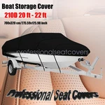 Waterproof Boat Cover Fishing Ski V-hull Runabouts Dust Uv Resistant 20' 21' 22'. Fixed Price $39.35.