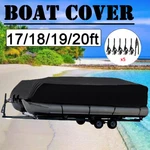 Neverland Heavy Duty Boat Cover 17-20FT Trailerable Pontoon Waterproof 210D. Fixed Price $51.99.