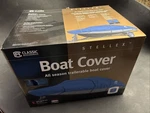 Trailerable V-hull Boat Storage Cover 20 21 22 Ft 106" Beam Runabout Stellex. Fixed Price $139.95.