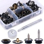 120-PIECES Stainless Steel Marine Grade Canvas And Upholstery Boat Cover Snap Bu. Fixed Price $28.44.