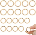 20 Pcs Gold Spring Clips, Round Mini Snap Keychain Clasps For Bag Purse J. Fixed Price $10.58.