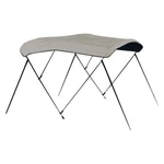 Carver 402A-10 6' X 67"-72" Cadet Gray Sunbrella Acrylic 3-BOW Bimini Canvas. Fixed Price $199.84.