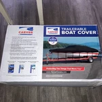 Ski And Wakeboard Boat Cover 22'9"-23'8" X 96" Carver 74104 TS-23 Sun-dura. Fixed Price $58.00.