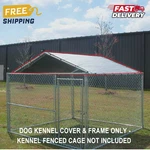 King Canopy 10 Ft X Kennel Cover Steel Frame Pet Shade Silver Outdoor. Fixed Price $74.77.