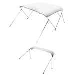New Vevor 3 Bow Boat Bimini TOPS,600D Polyester Canopy With Aluminum Alloy Frame. Fixed Price $136.65.