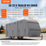 Travel Trailer Cover, 20-22 Ft Rv Straps And Tire Covers. Fixed Price $152.59.