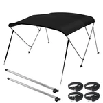 Seamander 3 Bow Bimini Top Boat Cover 4 Straps For Front Rear Includes Wi.... Fixed Price $251.19.