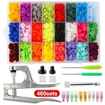 460 Sets 24COLOR Cenoz Snap Plastic Fasteners Button With Pliers Tool, T5 Res.... Fixed Price $31.79.