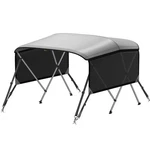 Shade Your Boat Deck - 6 Bimini Top With Mesh Sidewalls Dark Gray. Fixed Price $209.99.