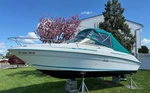 1998-2001 Sea Ray 215 Express Cruiser Bimini Top Aft Curtain And Windshield. Fixed Price $450.00.