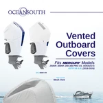 Oceansouth Running Vented Cover For Mercury 250-300HP Stroke V8 4.6L White. Fixed Price $215.71.