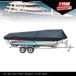 Black Boat Cover V-hull Runabouts Yacht 420D 11-13FT Waterproof Usa. Fixed Price $21.11.