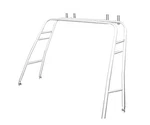 Dolphin 74IN Height White Coat Fishing Tower Universal Radar Arch +4 Rod Holders. Fixed Price $1929.00.