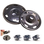 50 Sew-on Snap Buttons, Metal Fasteners For Clothing, 3/4" (19MM) Gun Black. Fixed Price $16.00.