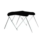 Carver A4663UB-02 3-BOW Round Tube Sunbrella Bimini Top Jet Black New. Fixed Price $392.74.