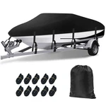 Waterproof Boat Cover 17' 18' 19' Fit V-hull Tri-hull Pro-style Fishing Runabout. Fixed Price $49.99.