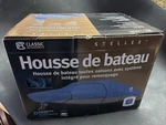 Classic Accessories Stellex Boat Cover D 20-148-110501-00. Fixed Price $89.95.