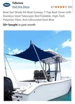Tebaisea 70X59X47 Boat Shade Canopy Cover For T-top Center Console Blue -nob. Fixed Price $123.98.