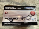 Shoreline Marine Trailerable Boat Cover Size - Reflective Polyester, Gray. Fixed Price $49.99.