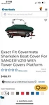 2002-2005EXACT Fit Covermate Sharkskin Boat For Sanger V210 With Tower. Fixed Price $249.98.