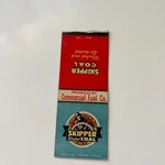 Skipper Washed Coal By Commercial Fuel Vintage Matchbook Cover 4MB75-1. Fixed Price $13.50.