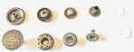 10 Sets Of Snap Fasteners Globe World Design Brass Button 50. Fixed Price $6.95.
