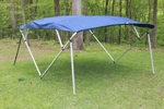 New Vortex Square Tube Frame 4 Bow Pontoon/deck Boat Bimini Top 8' Navy 91-96". Fixed Price $330.00.