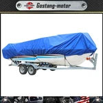 Bule Boat Cover 17-19 Waterproof Trailerable V-hull Fabric+storage Bag Dark. Fixed Price $26.43.