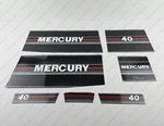 Mercury 40 Hp Two Stroke Classic 1990-1991 Outboard Engine Decals Sticker Set. Fixed Price $48.04.